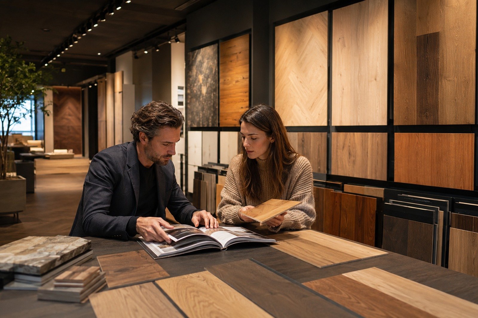 Sanat Parke showroom ve ürün seçimi